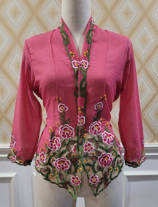 kebaya nyonya pink