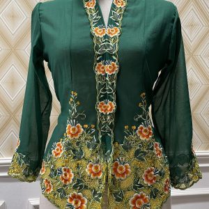 kebaya nyonya hijau