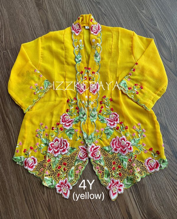 kebaya nyonya budak kuning