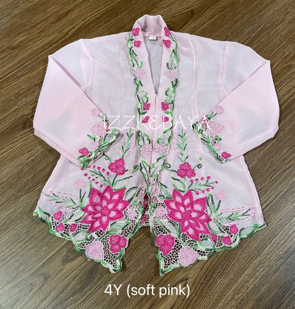 kebaya nyonya budak pink