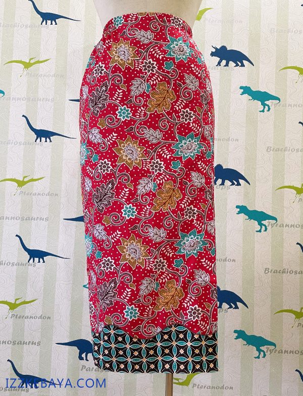 kain batik selisih depan plus size