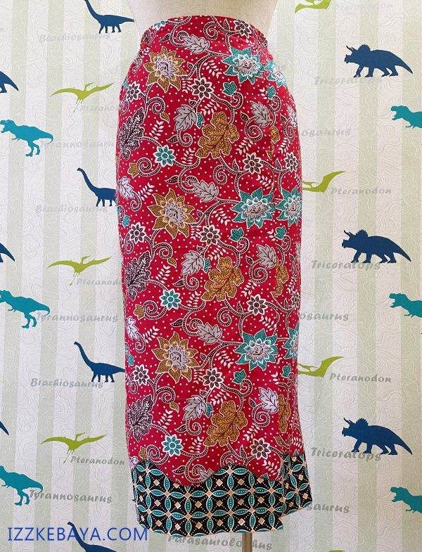 kain batik selisih depan plus size