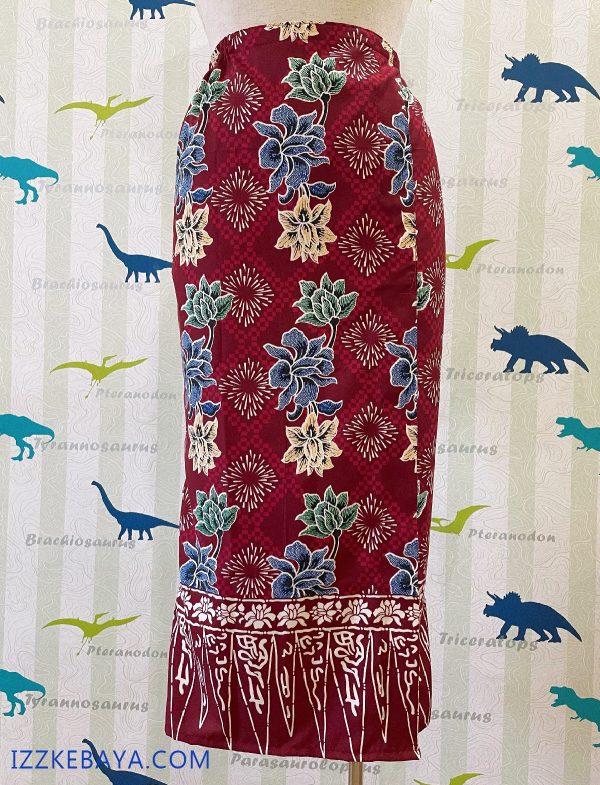 kain batik selisih depan plus size