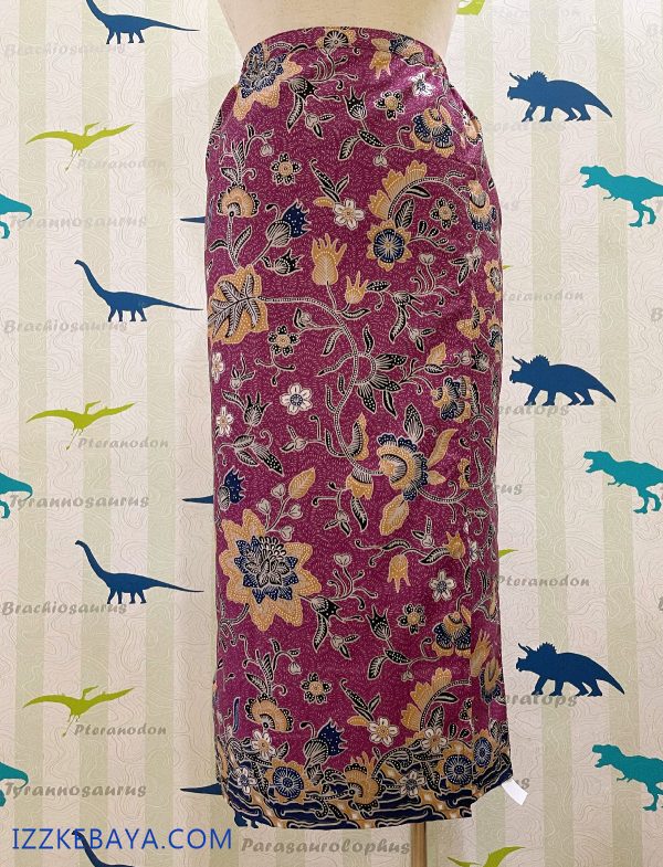 kain batik selisih depan plus size