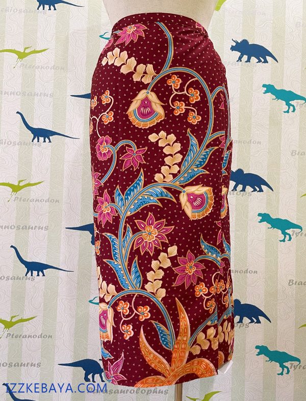kain batik selisih depan plus size