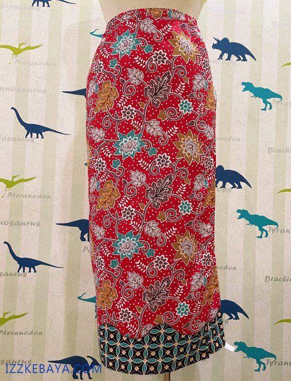 kain batik selisih depan plus size