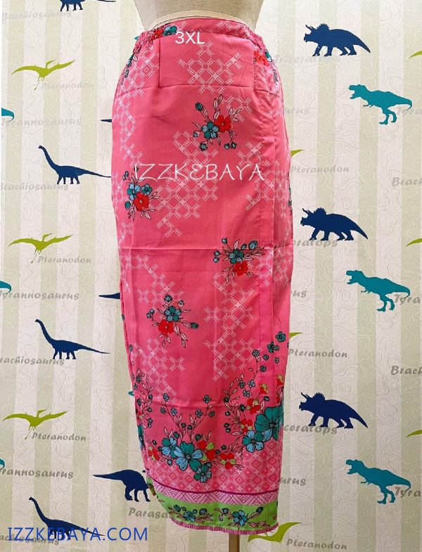 kain batik selisih depan plus size