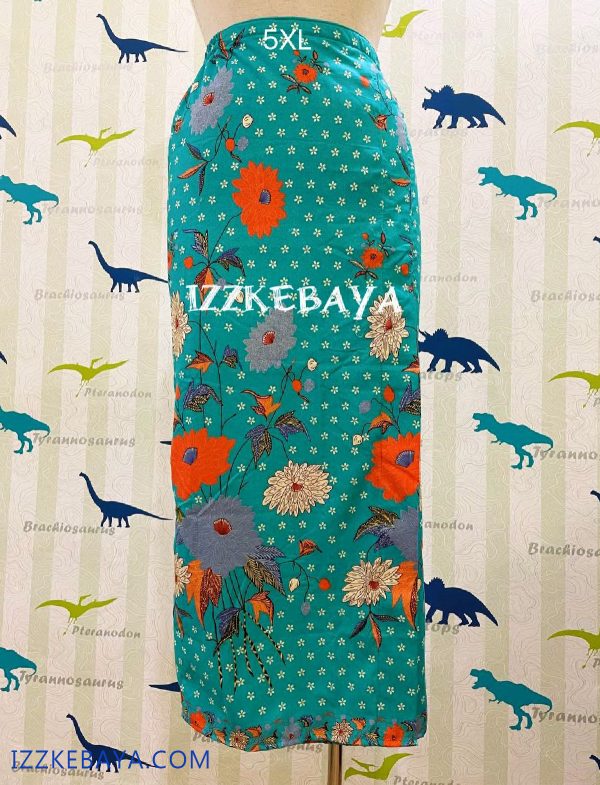 kain batik selisih depan plus size