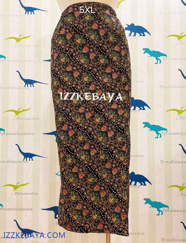 kain batik selisih depan plus size