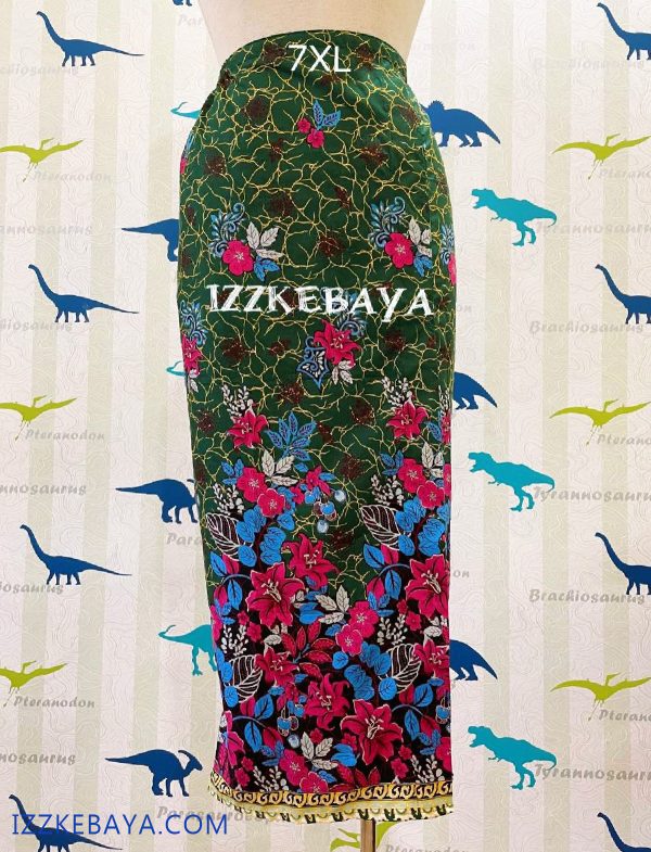 kain batik selisih depan plus size